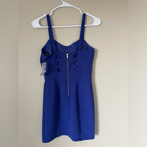 Sparkle & Fade Royal Blue mini Dress NEW WITH TAGS SIZE SMALL - Picture 4 of 6